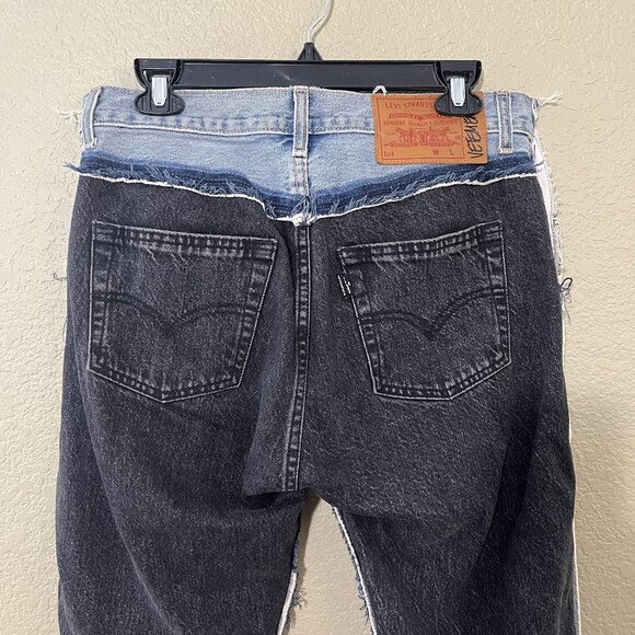 Vetements - Levi's SS19 Reconstructed Split Two Tone Denim - Picture 5 of 8
